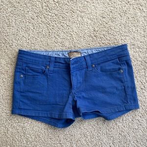 SOLD Paige indigo jean shorts